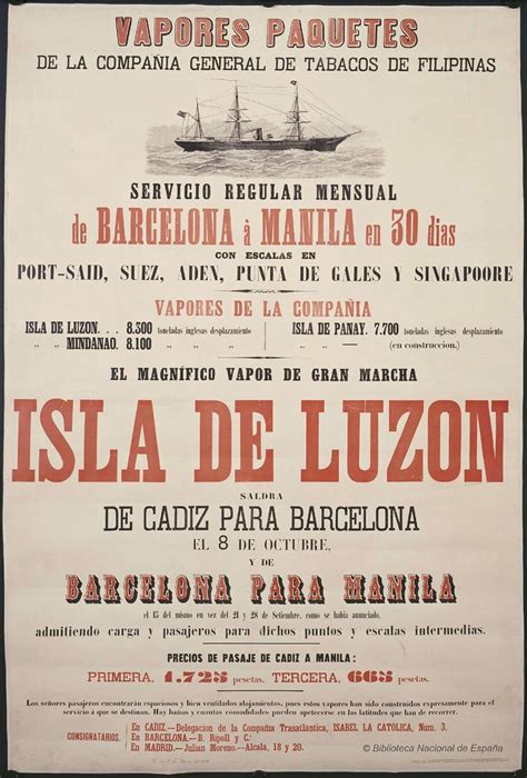 Manila, Philippines to Barcelona, Spain .